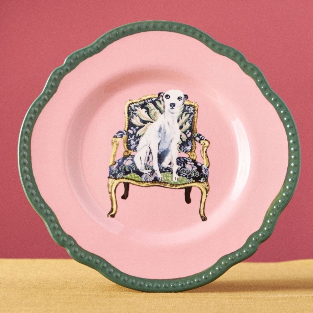 LAST SET 🔥Raphael Balme Hand Painted Dog Plates